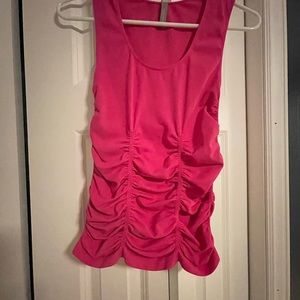 Great color/stomach camouflage tank top.  Wear alone or under blazer/cardigan.